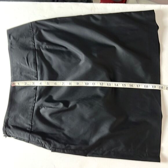 Ann Louise Roswald Cotton Blend Black Knee Length Skirt - Picture 9 of 12